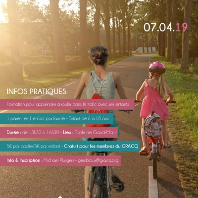 Formation GRACQ Kids - A vélo avec mon enfant